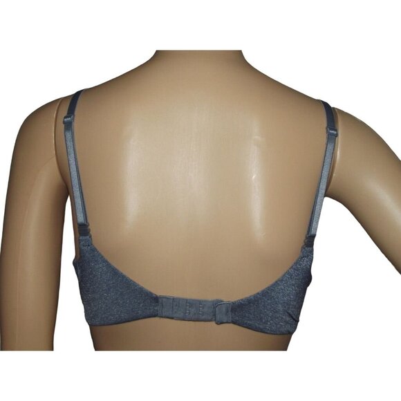 Victoria's Secret Bra34C Uplift Semi Demi Underwire Blue Heather multi-way strap - Picture 4 of 8